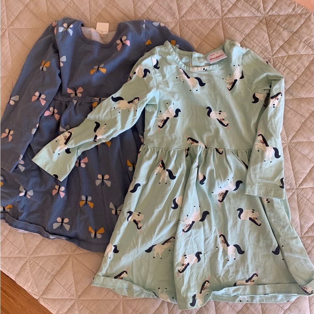 Lot of 2 Hanna Andersson dresses, size 5